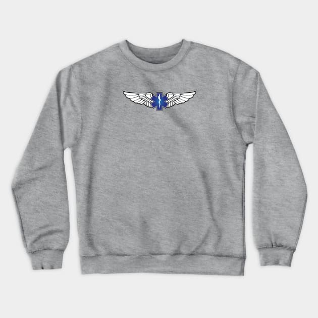 EMS Star of Life Flight Wings Crewneck Sweatshirt by Vidision Avgeek